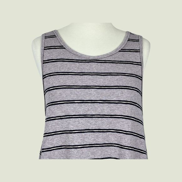 Free People Garden Stripe Purple Tunic Swing Tank Top Size Small - Picture 4 of 15